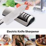 SharpPro™ USB Rechargeable Electric Knife Sharpener – Fast & Adjustable Sharpener for Knives, Scissors, and Grinders