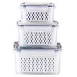 3-Pack Fridge Storage Containers – Keep Your Produce Crisp, Clean, and Organized
