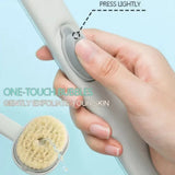 GlowScrub™ Long Handle Bath Brush – Exfoliating Shower Sponge with Built-In Liquid Dispenser for Full-Body Cleanse