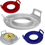 HeatMate™ Microwave Plate Holder – Durable, Easy-Clean Steam Tray for Bowls & Dishes