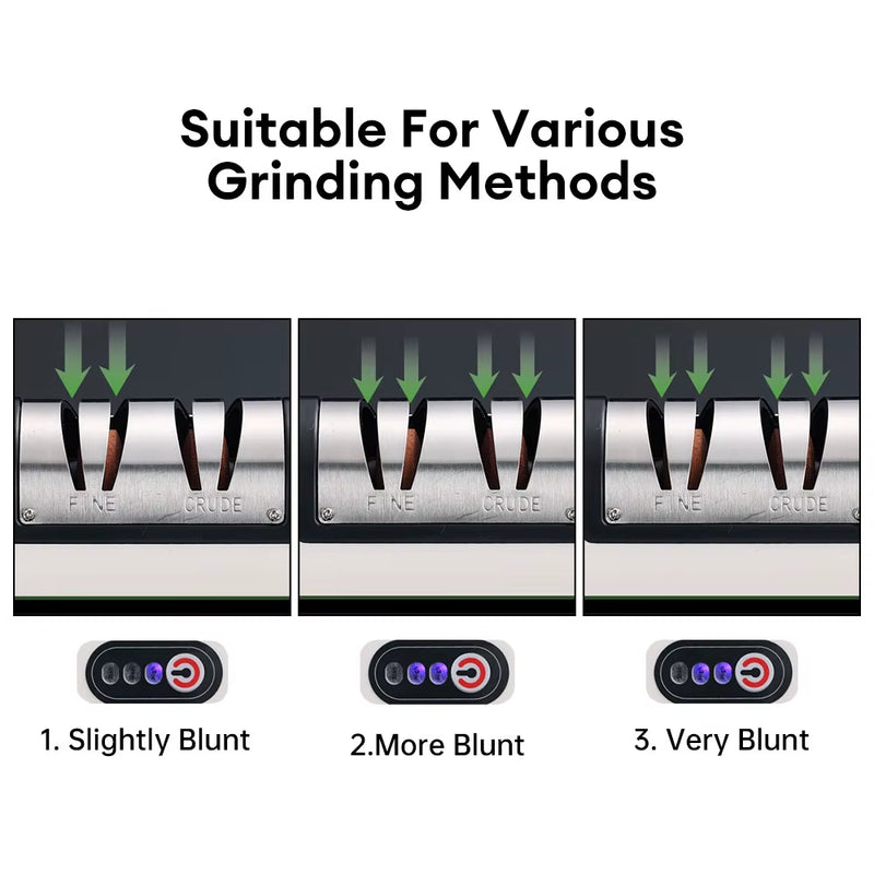 SharpPro™ USB Rechargeable Electric Knife Sharpener – Fast & Adjustable Sharpener for Knives, Scissors, and Grinders