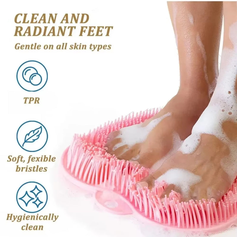 Ultimate Spa-Style Exfoliating Shower Mat – 5-in-1 Silicone Scrubbing & Massaging Solution