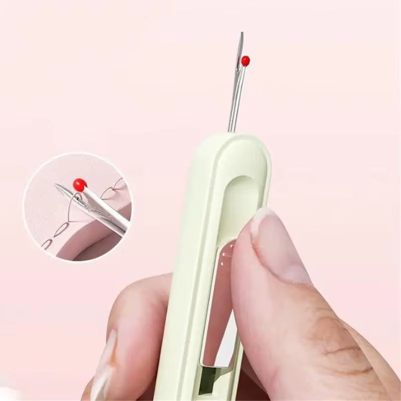 2-in-1 Upgraded Seam Ripper & Needle Threader – Colorful, Dual-Action Sewing Tool for Perfect Stitches