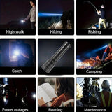 Rechargeable Zoomable LED Flashlight