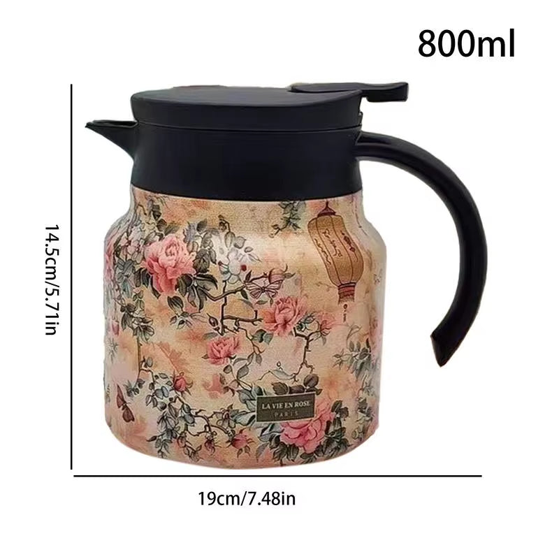 Vintage Thermal Insulation Tea & Coffee Pot – Keep Your Drinks Hot in Style